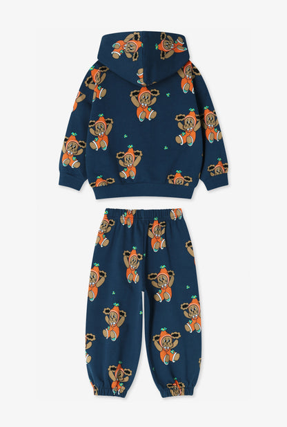 Mini French Terry All-Over Hoodie Set