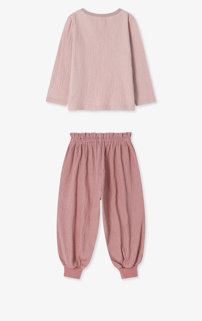 Crepe Color-Point Loungewear