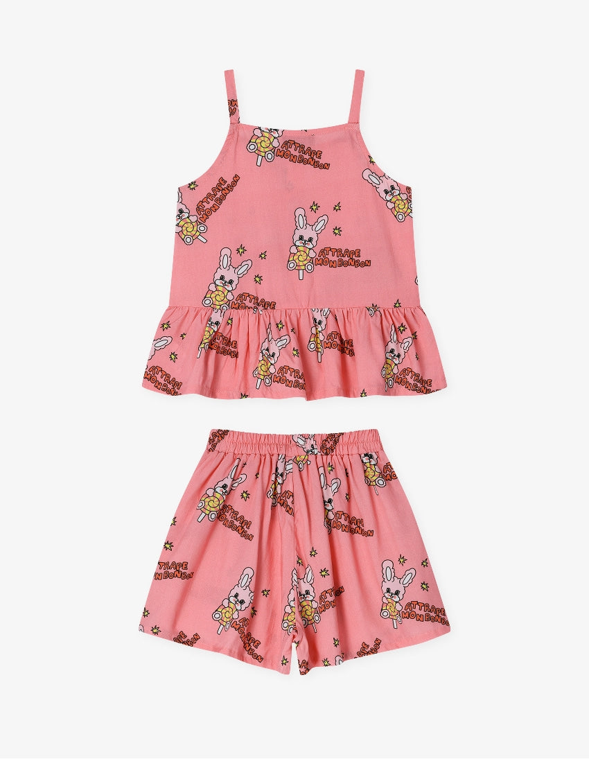 [26S] Woven Strap Top Set