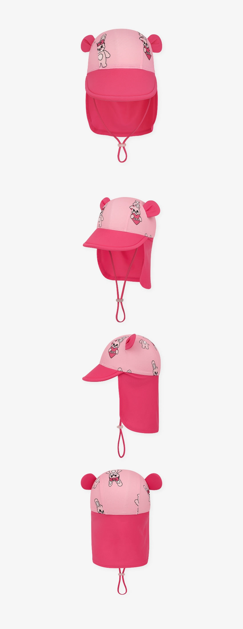 [26S] All-Over Skirt Rashguard Hat Set