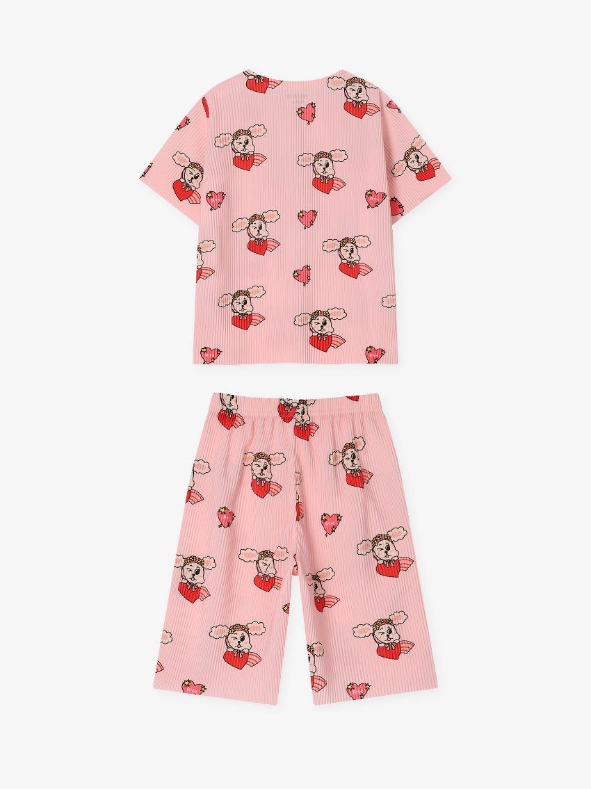 [26S] Crinkle All-Over Loungewear