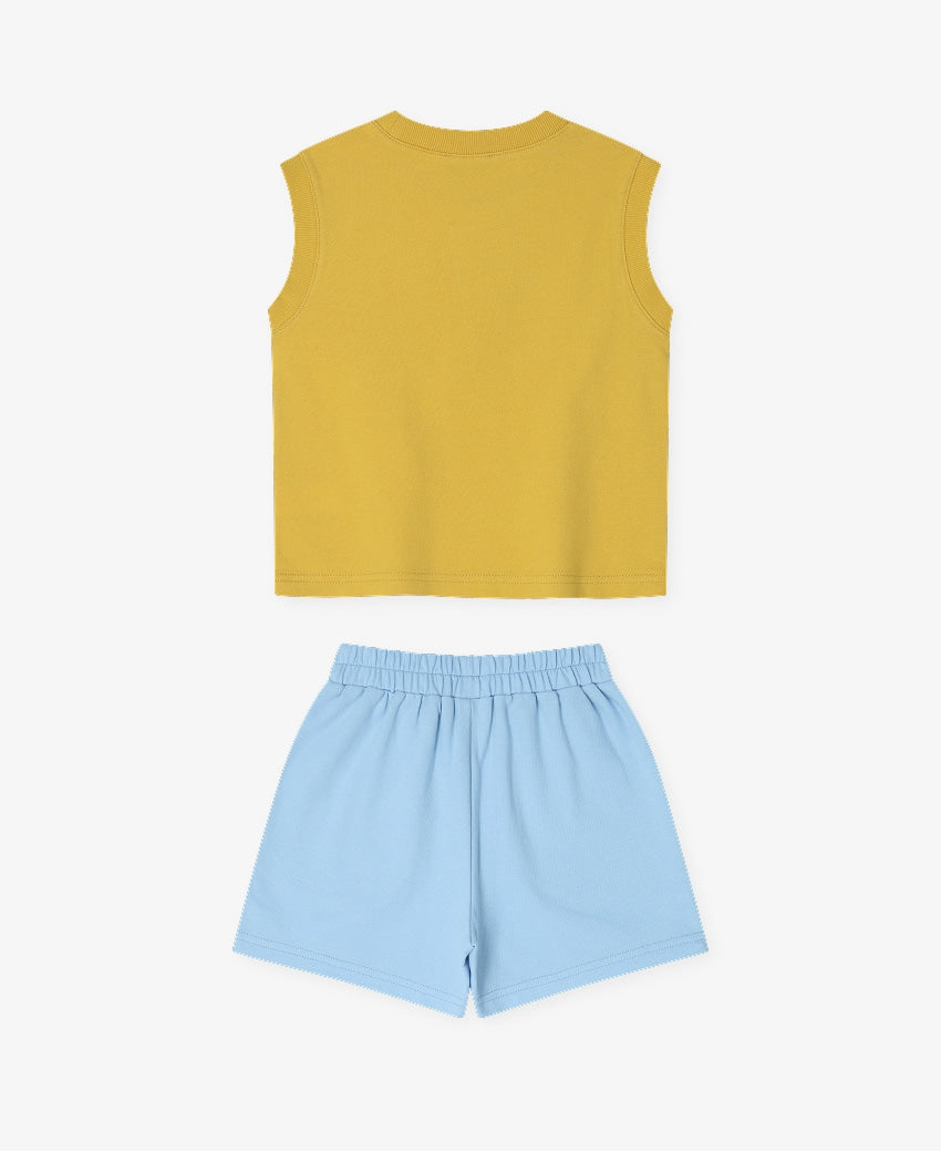 [26S] Mini French Terry Sleeveless Set