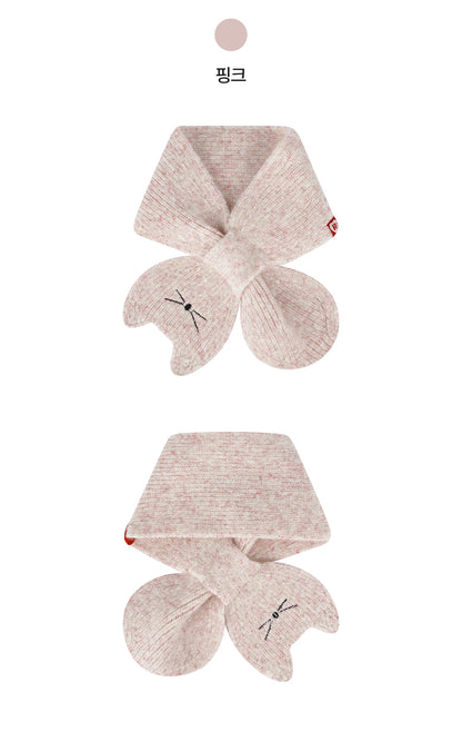 Cozy Polyester Blend Knit Muffler