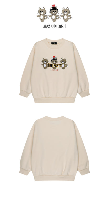 Brushed French Terry Point Detail Sweatshirt