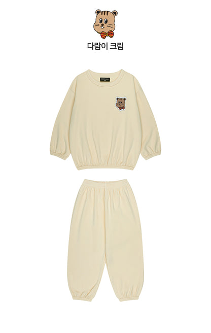 Double Brushed Fleece Point Loungewear Set