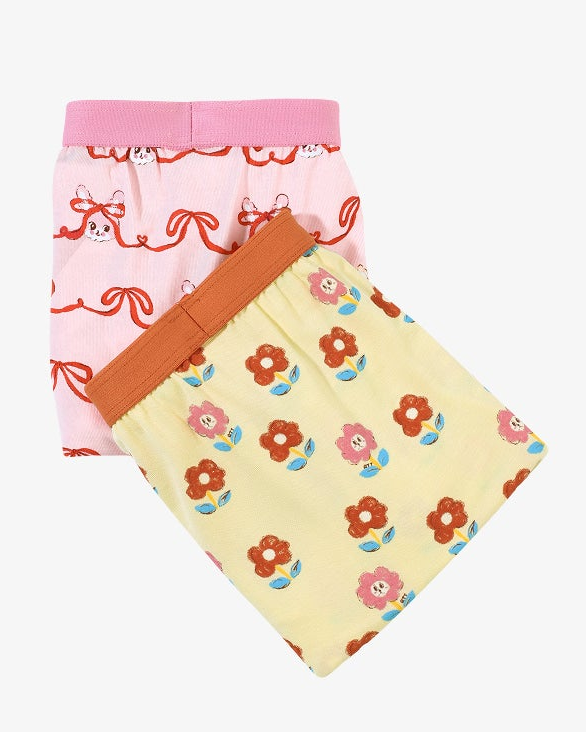 [26S] Girls Boxer Briefs Set (2pcs)