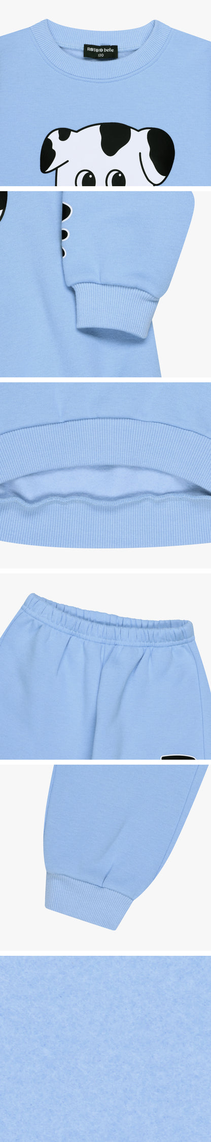 Brushed French Terry Point Detail Set
