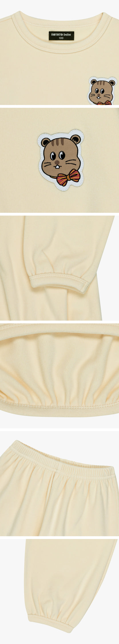 Double Brushed Fleece Point Loungewear Set
