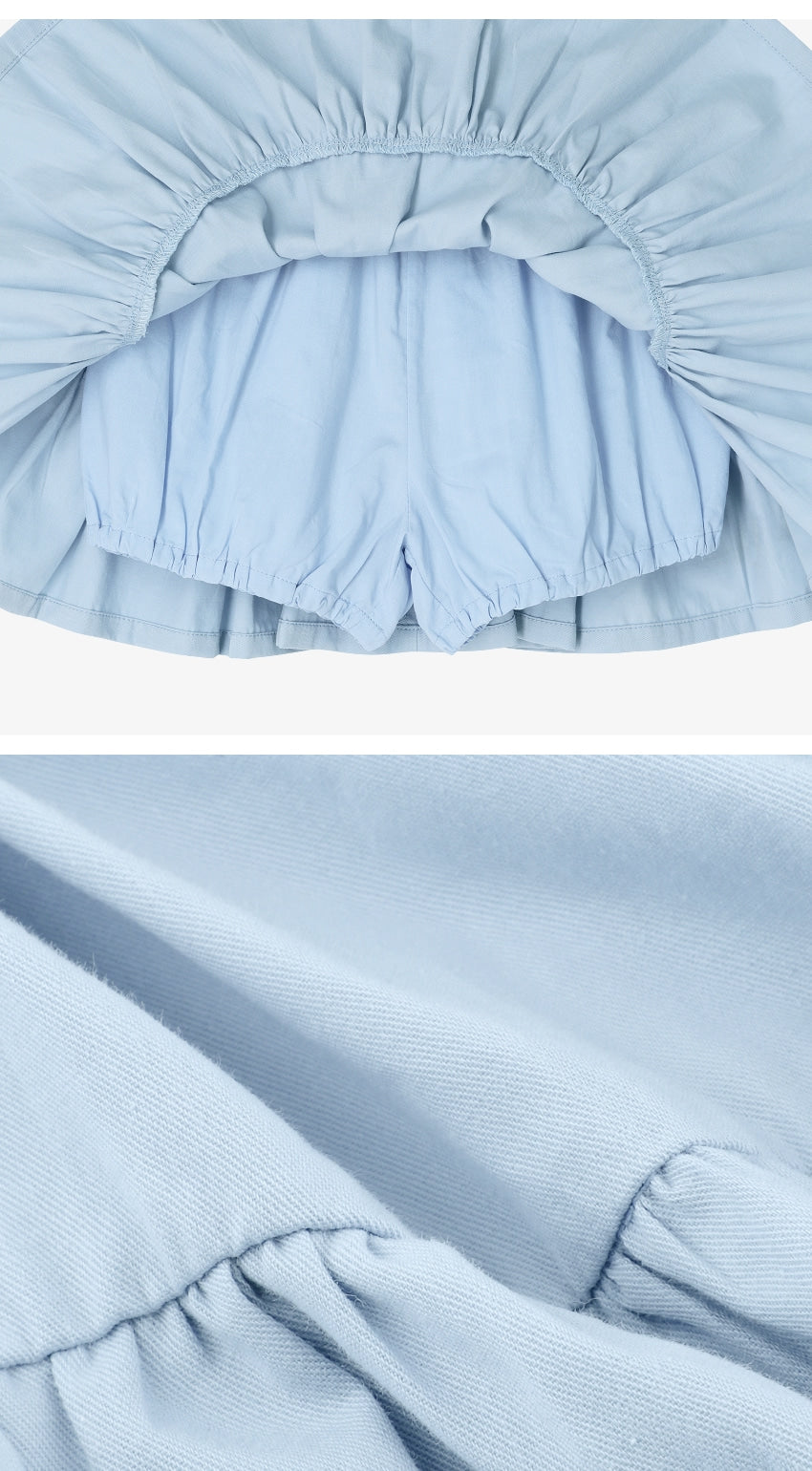 [26S] Cotton Shirring Skirt