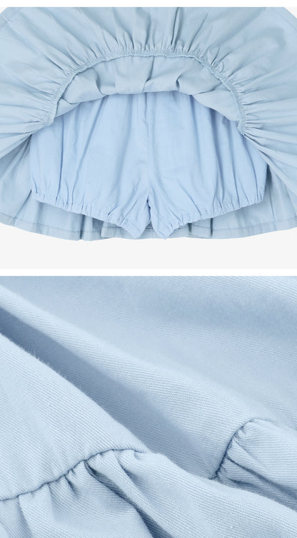 [26S] Cotton Shirring Skirt