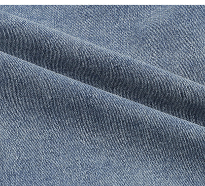 Denim One-Tuck Baggy Pants