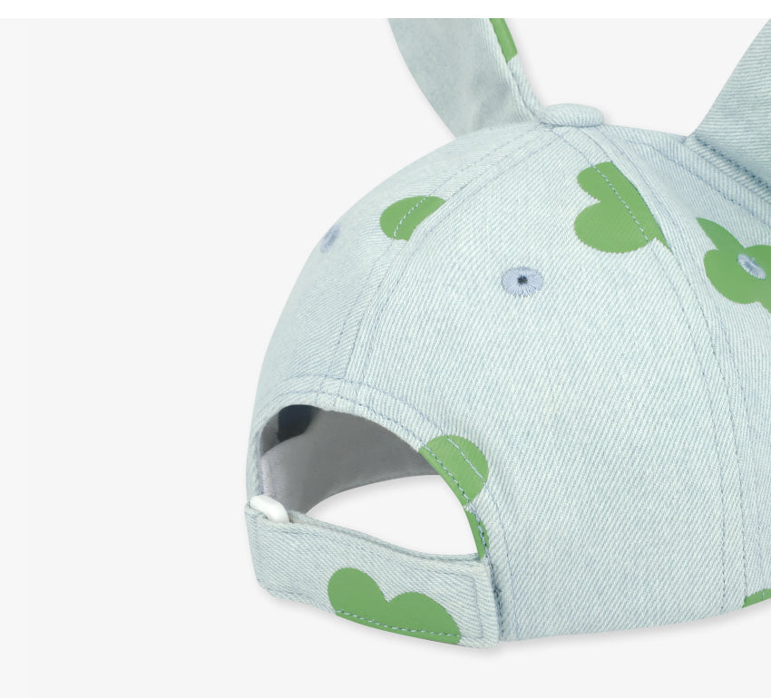 Denim All-Over Earflap Ball Cap