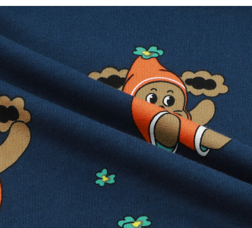 Mini French Terry All-Over Hoodie Set