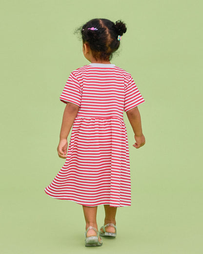 Tropical Stripe Dress
