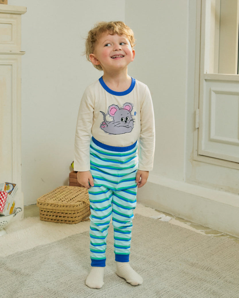 Enzyme Stripe Point Loungewear