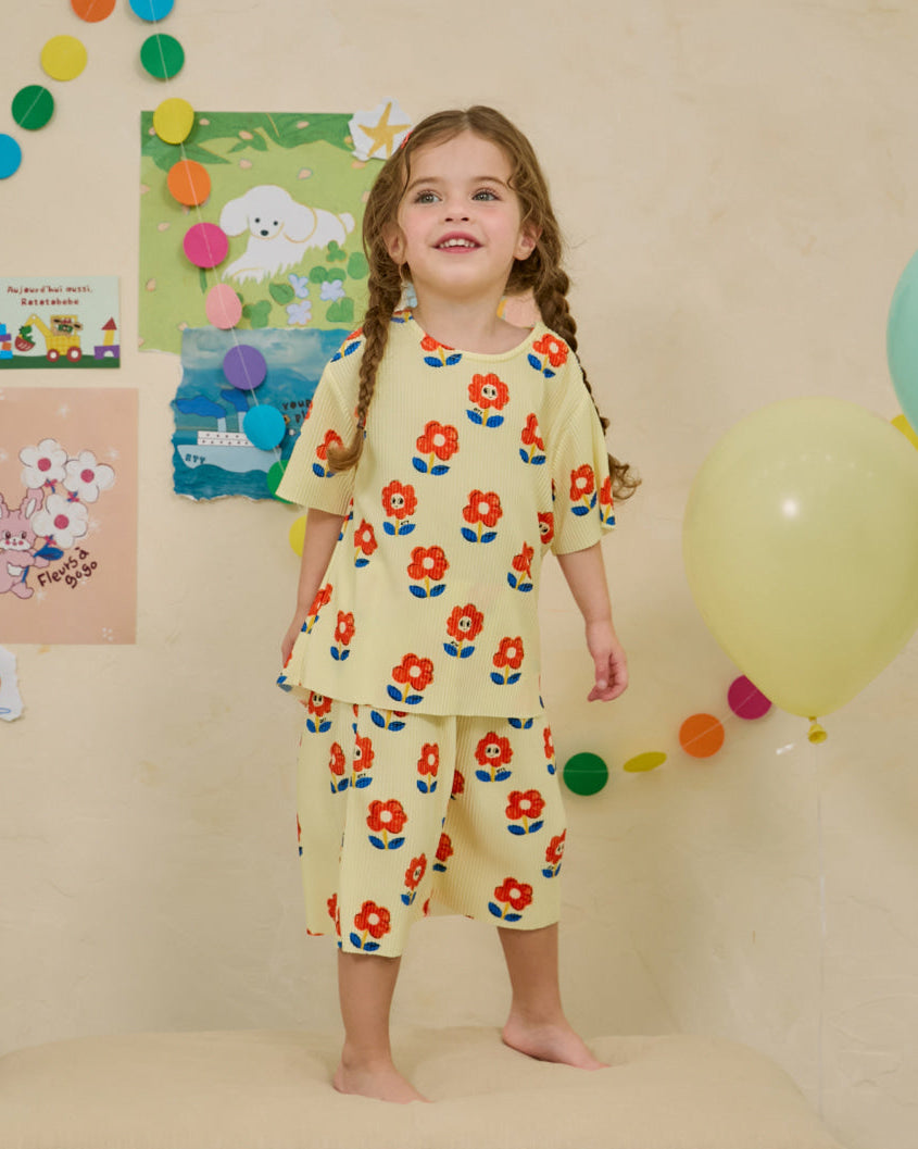 [26S] Crinkle All-Over Loungewear