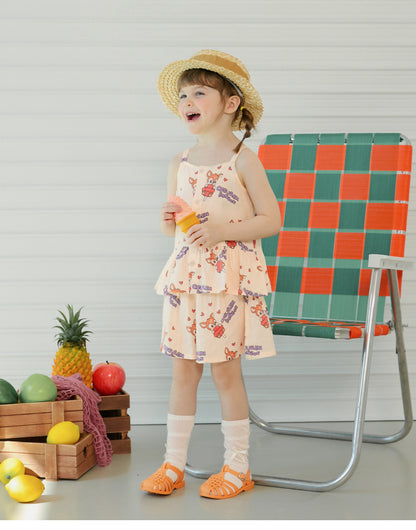 [26S] Woven Strap Top Set