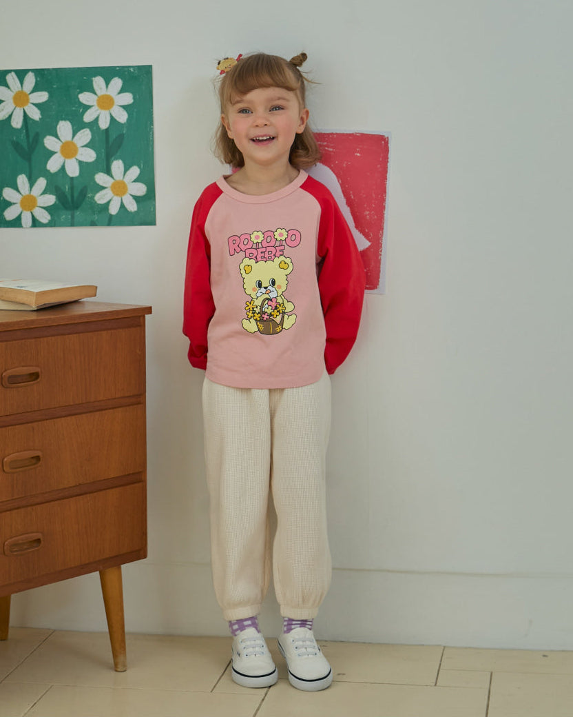 Waffle Button Point Jogger Pants