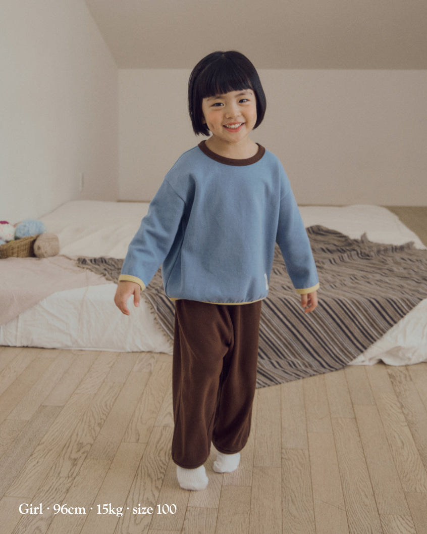 [26W] Atelier Brushed Color-Block Loungewear