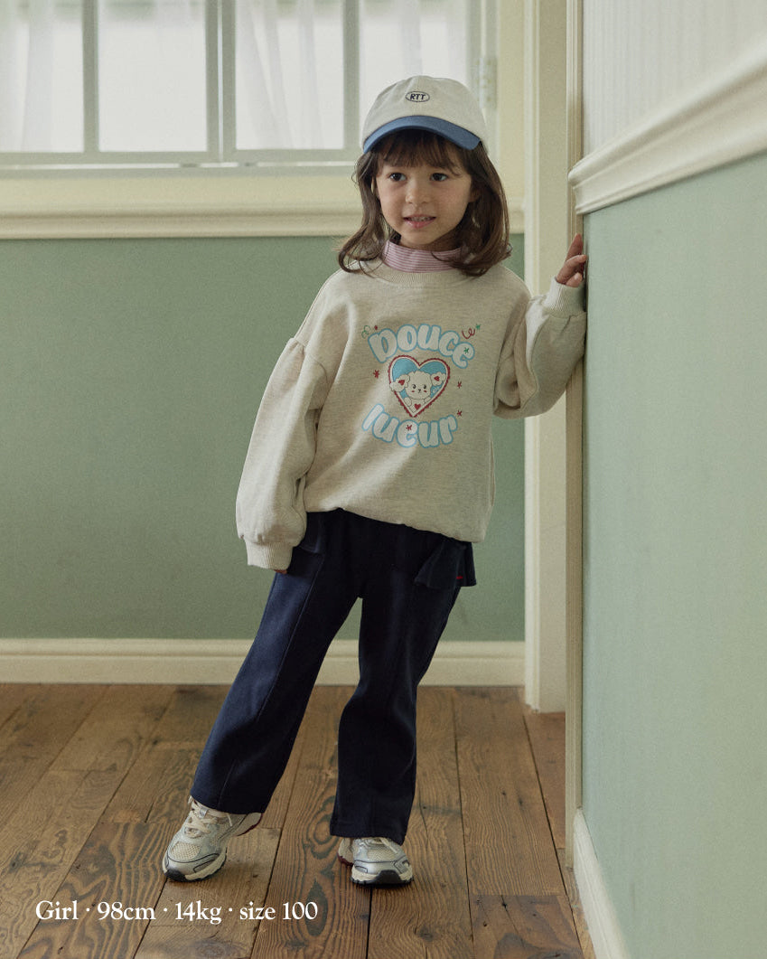 [26F] Terry Shirring Point Sweatshirt