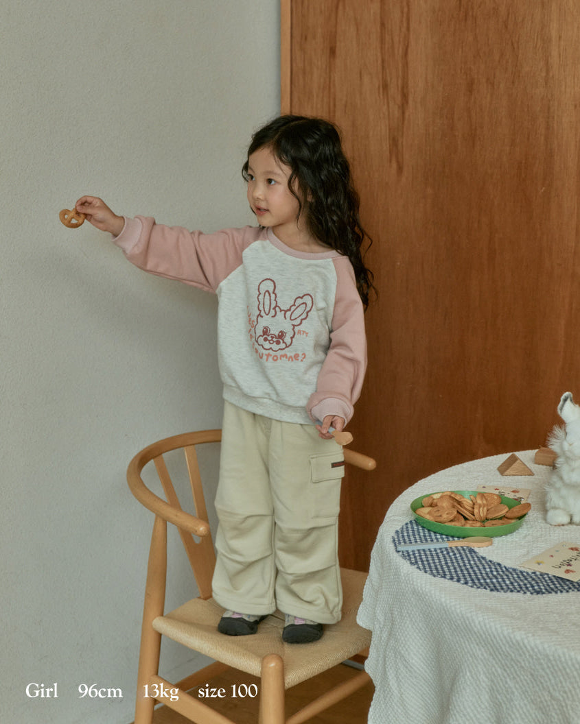 [26F] Terry Color-Block Raglan Sweatshirt