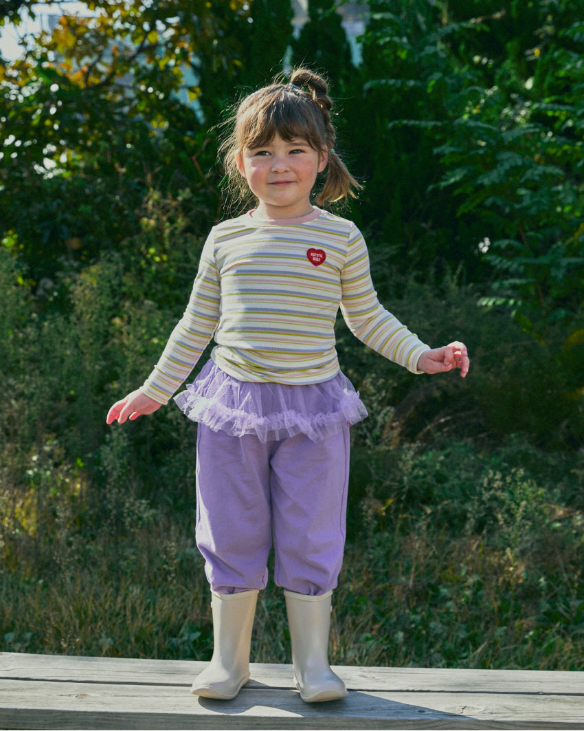 Stretch Rib Stripe T-Shirt