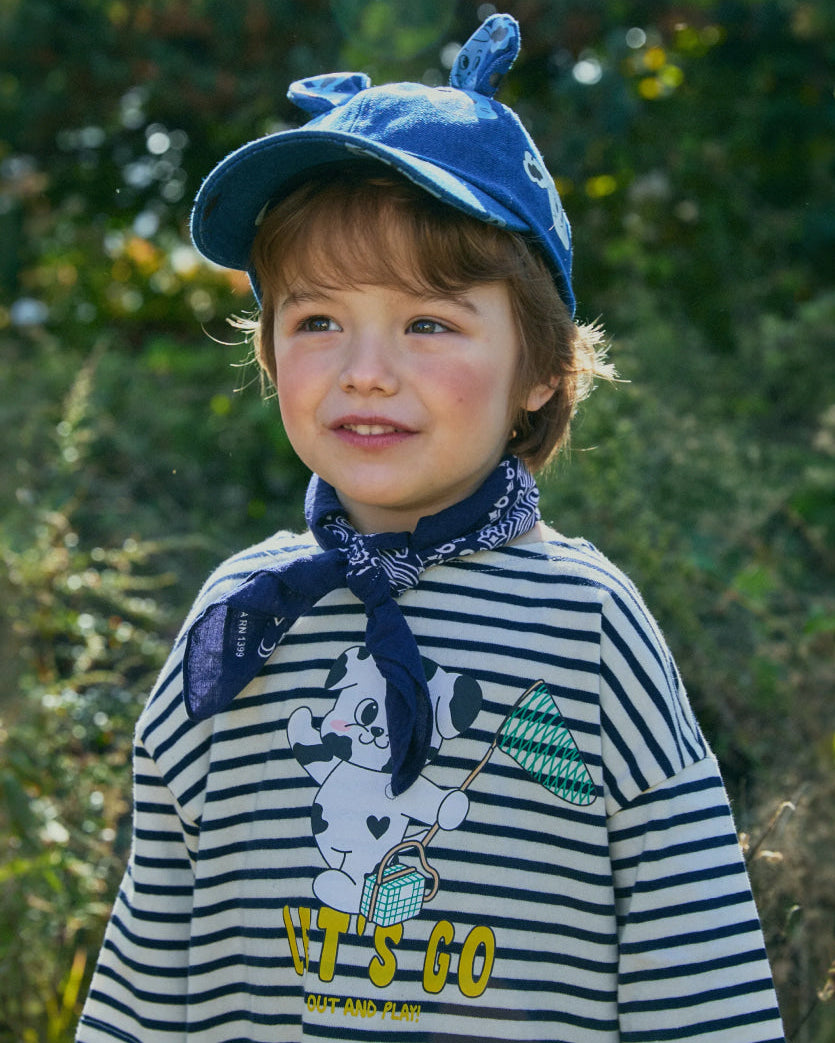 Denim All-Over Earflap Ball Cap