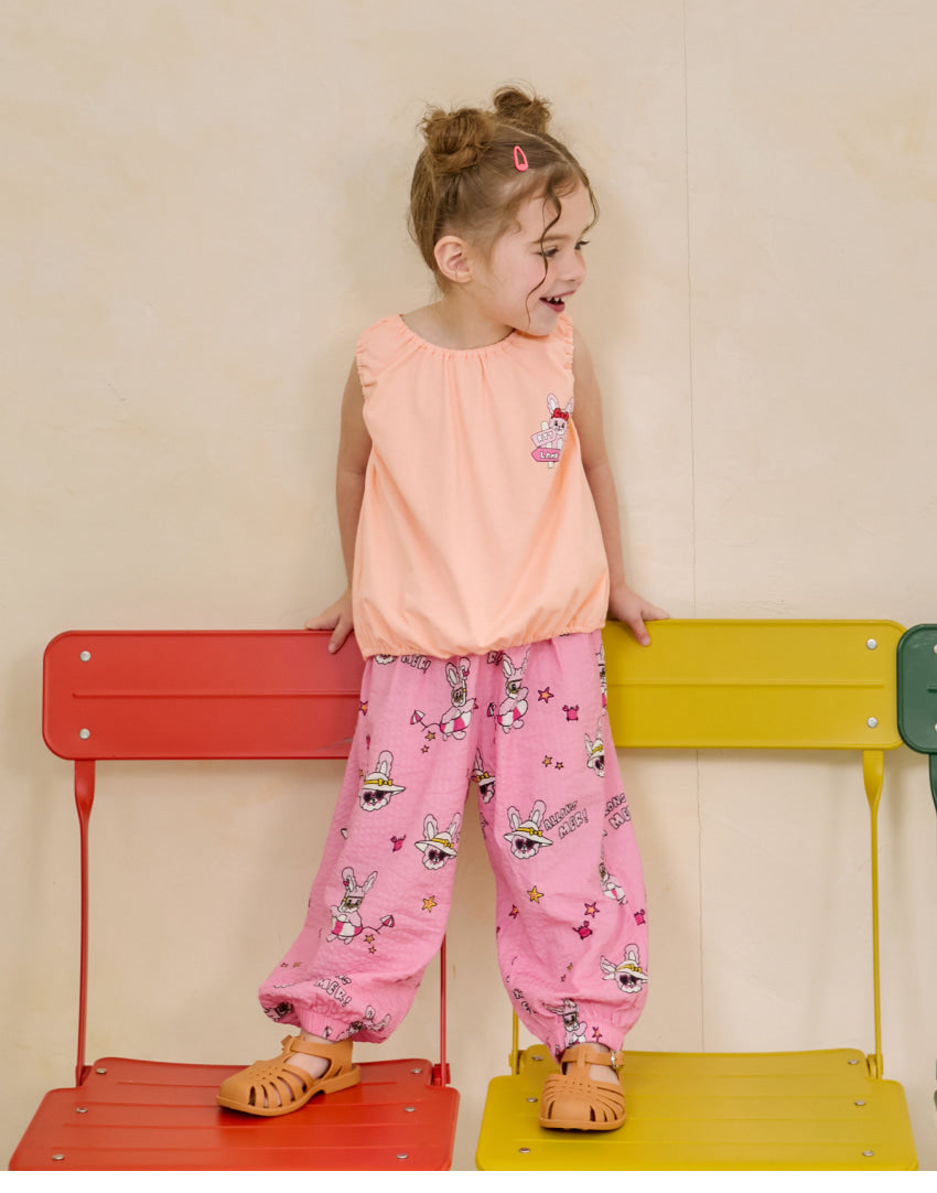 [26S] All-Over Seersucker Relaxed Pants