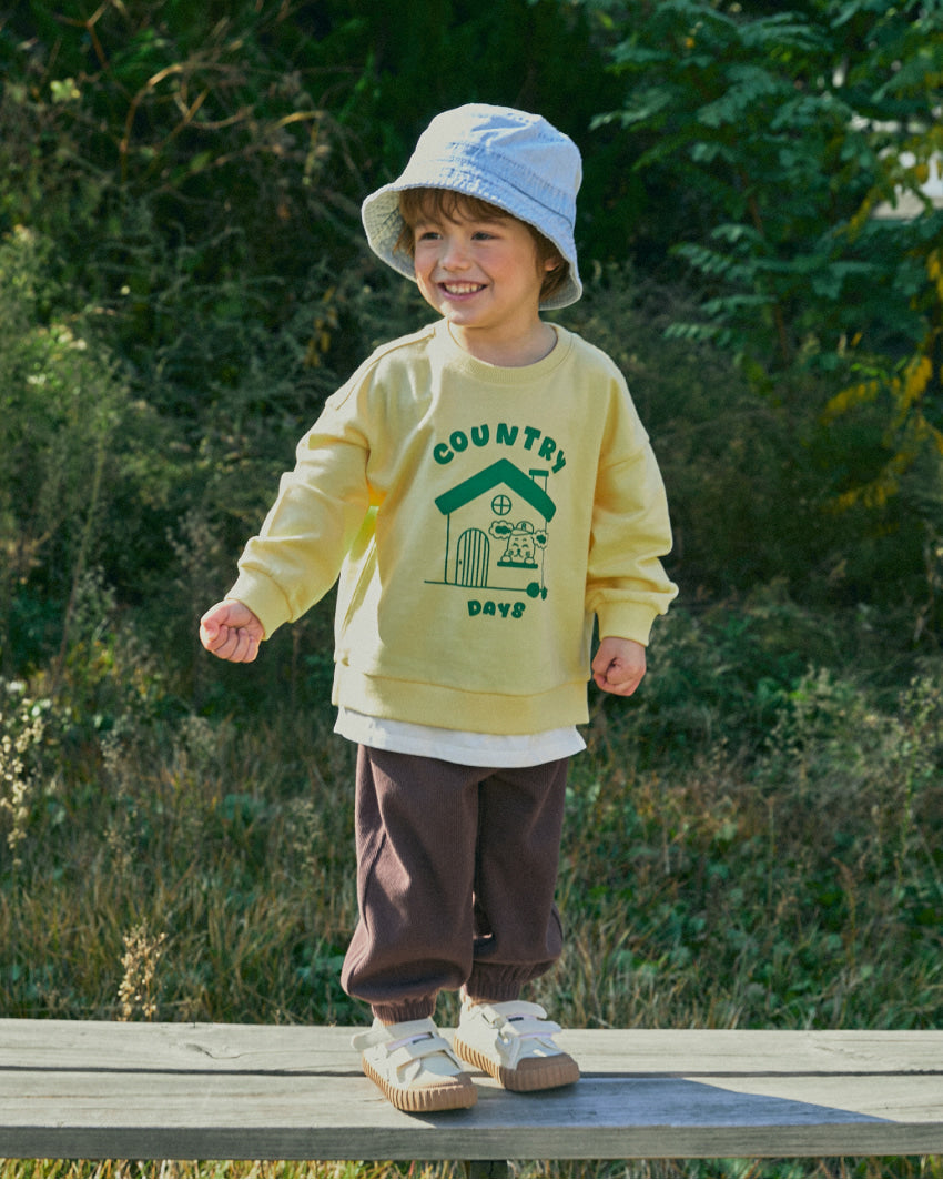 Mini French Terry Layered Sweatshirt