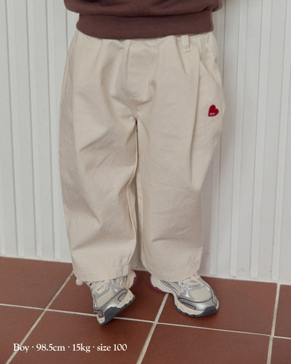 [26F] Cotton Twill Tuck Pants