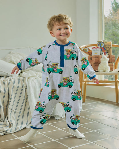 Cotton Modal All-Over Quick-Open Loose Fit Suit