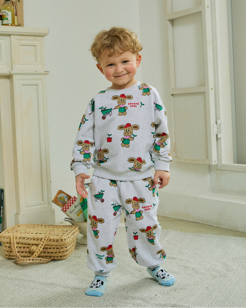 Mini French Terry All-Over Set