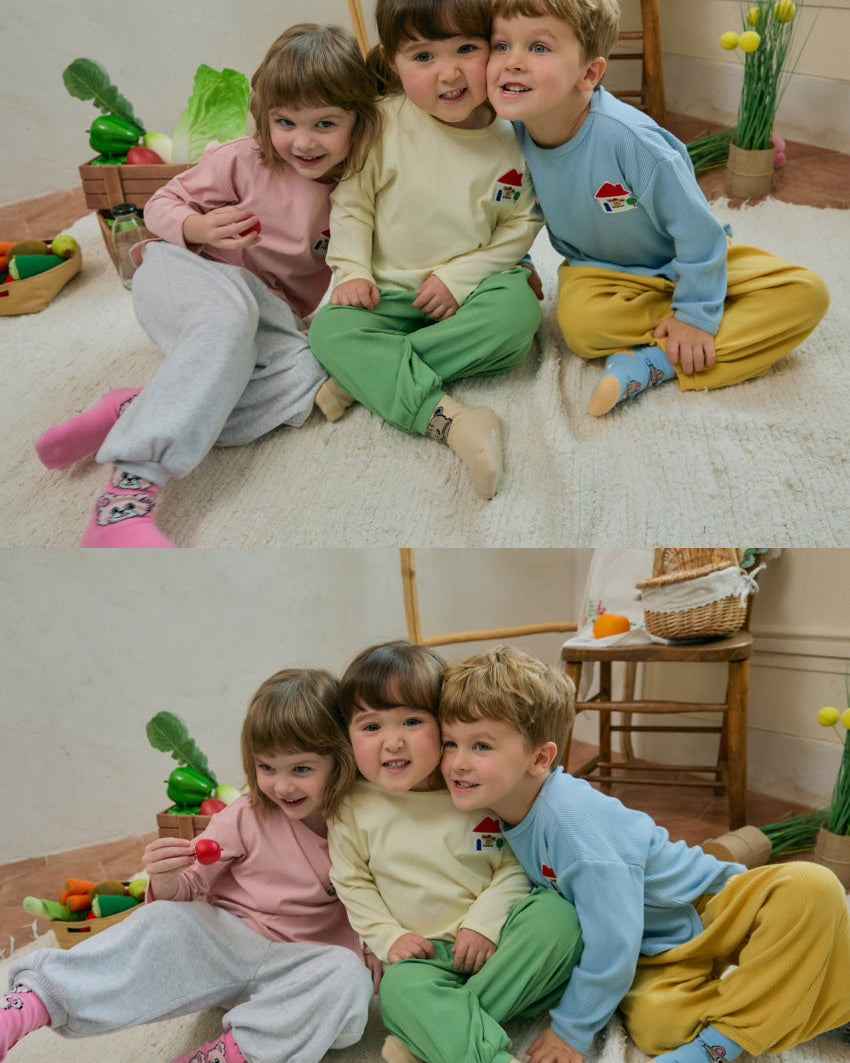 Ribbed Color Block Loungewear