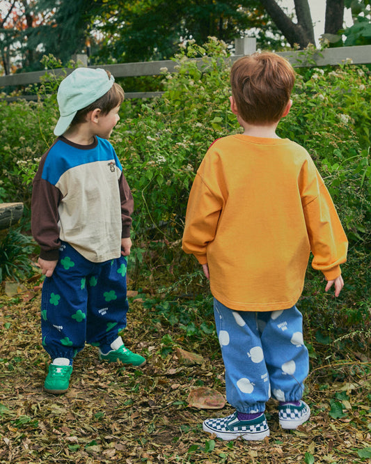 Jersey Denim All-Over Jogger Pants