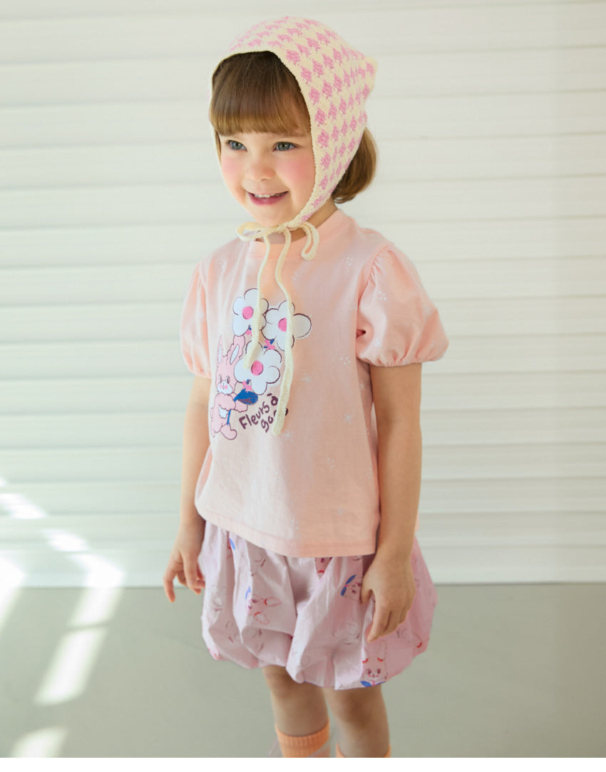[26S] Single Jersey Puff Sleeve T-Shirt