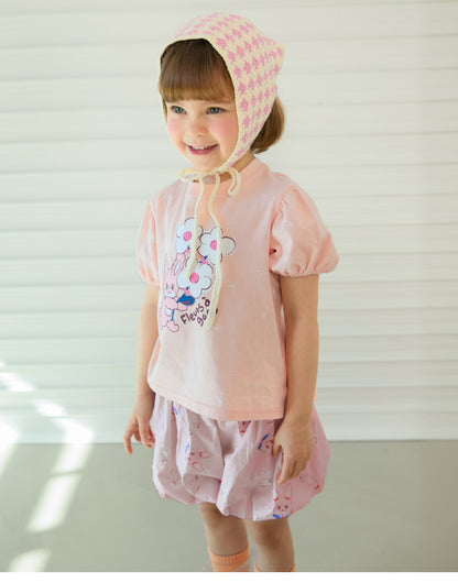 [26S] Single Jersey Puff Sleeve T-Shirt