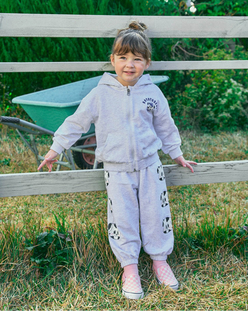 French Terry Point Hoodie Set