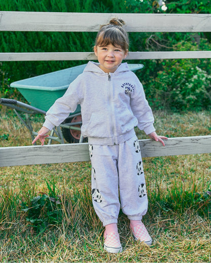 French Terry Point Hoodie Set