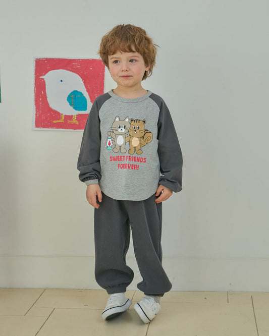 Waffle Button Point Jogger Pants