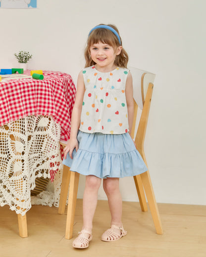 [26S] Cotton Shirring Skirt