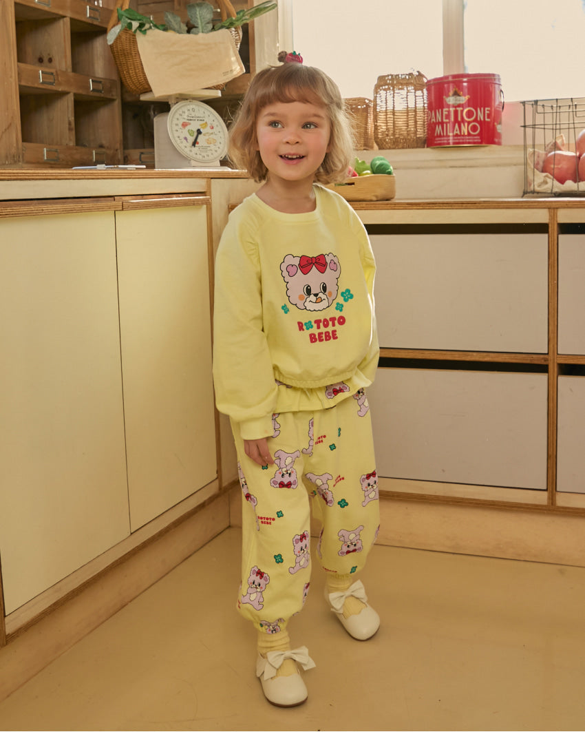 Mini French Terry Shirring Point Set