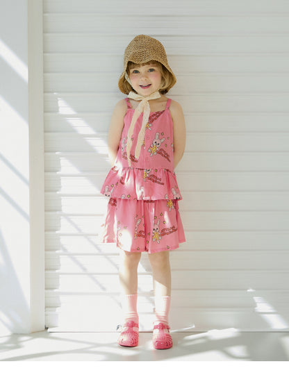 [26S] Woven Strap Top Set