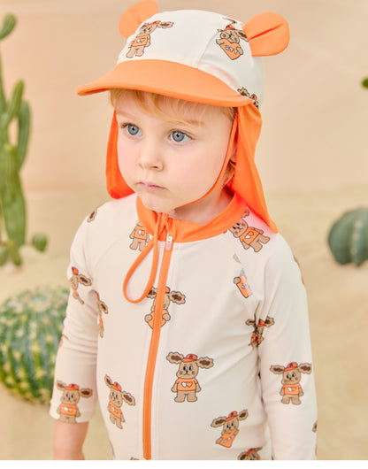 [26S] All-Over Rashguard Hat Set