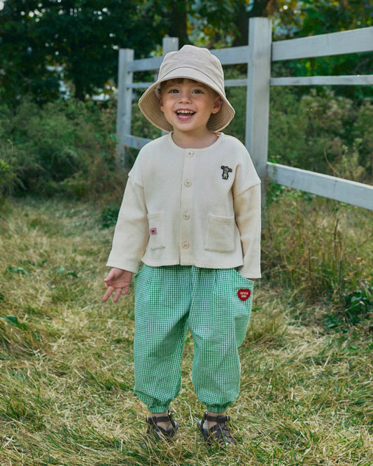 Woven Check Pocket Pants