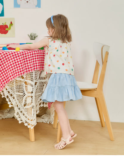 [26S] Cotton Shirring Skirt