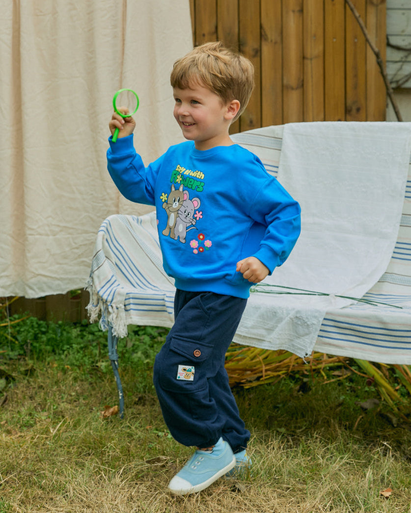 Mini French Terry Cargo Jogger Pants