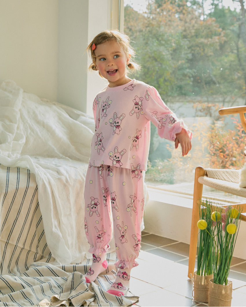 Cotton Modal All-Over Ruffle Loungewear