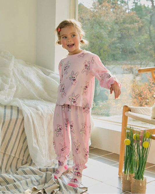 Cotton Modal All-Over Ruffle Loungewear