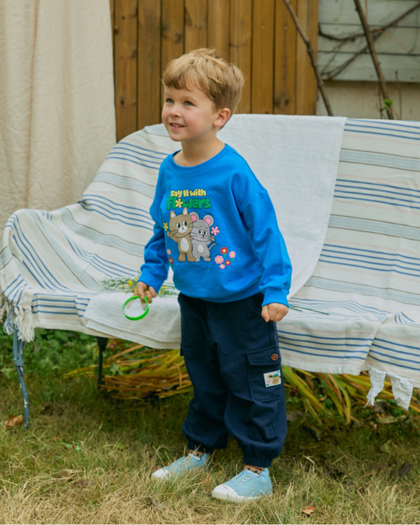 Mini French Terry Point Sweatshirt