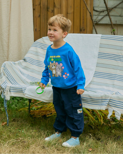 Mini French Terry Point Sweatshirt